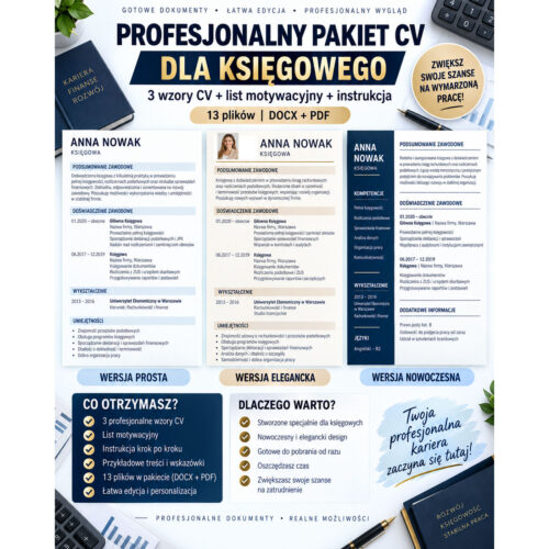 CV dla księgowego pdf docx